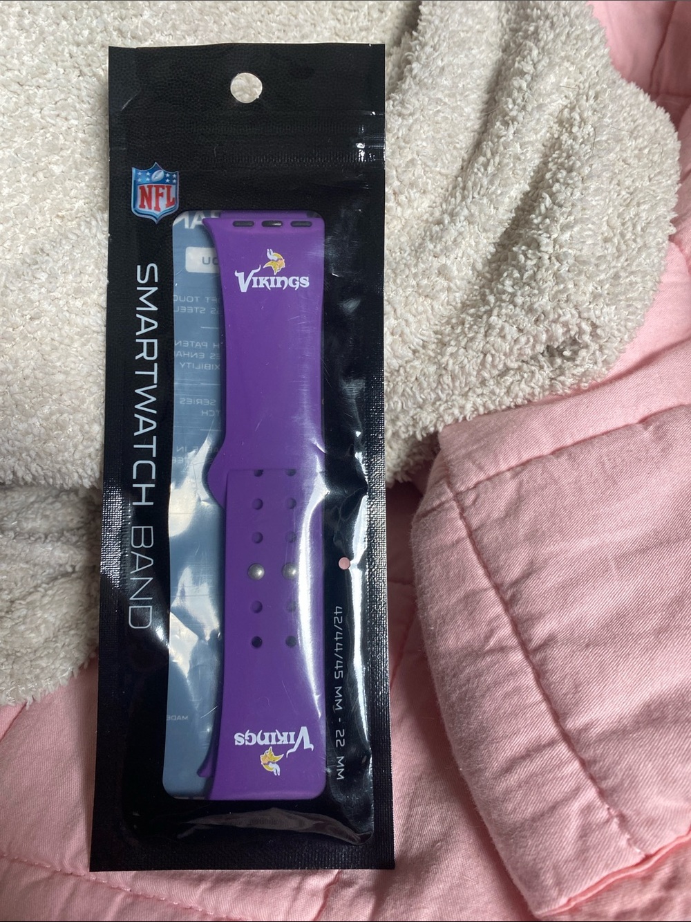 NFL Vikings Purple Smartwatch Band